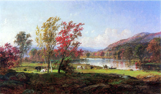  Jasper Francis Cropsey On the Saw Mill River - Canvas Print