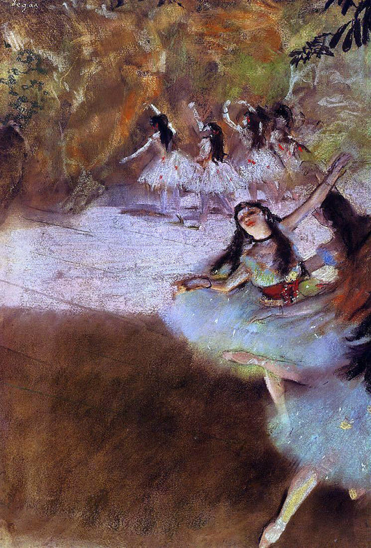  Edgar Degas On the Stage - Canvas Print