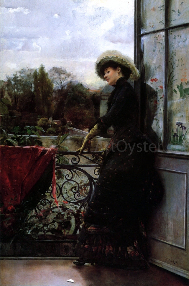  Julius LeBlanc Stewart On the Terrace - Canvas Print