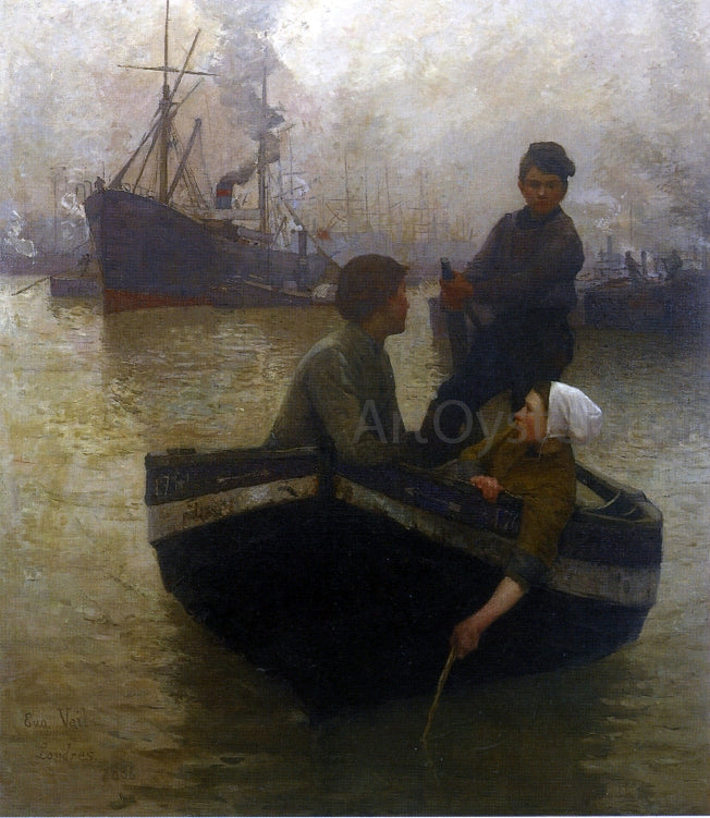  Eugene Lawrence Vail On the Thames - Canvas Print