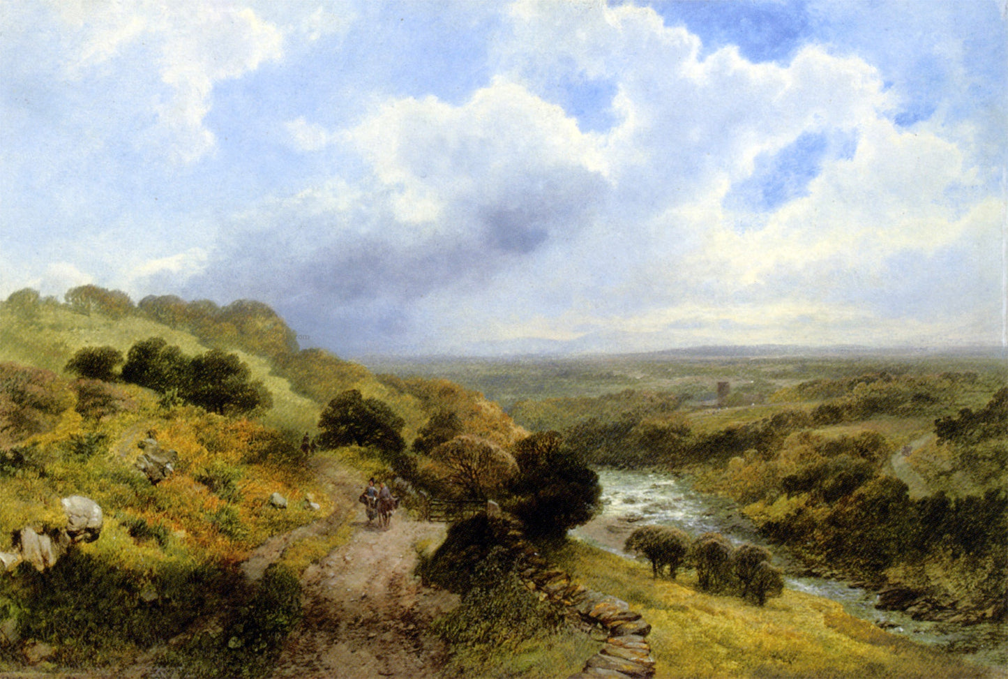  James Peel On the Tweed near Norham - Canvas Print