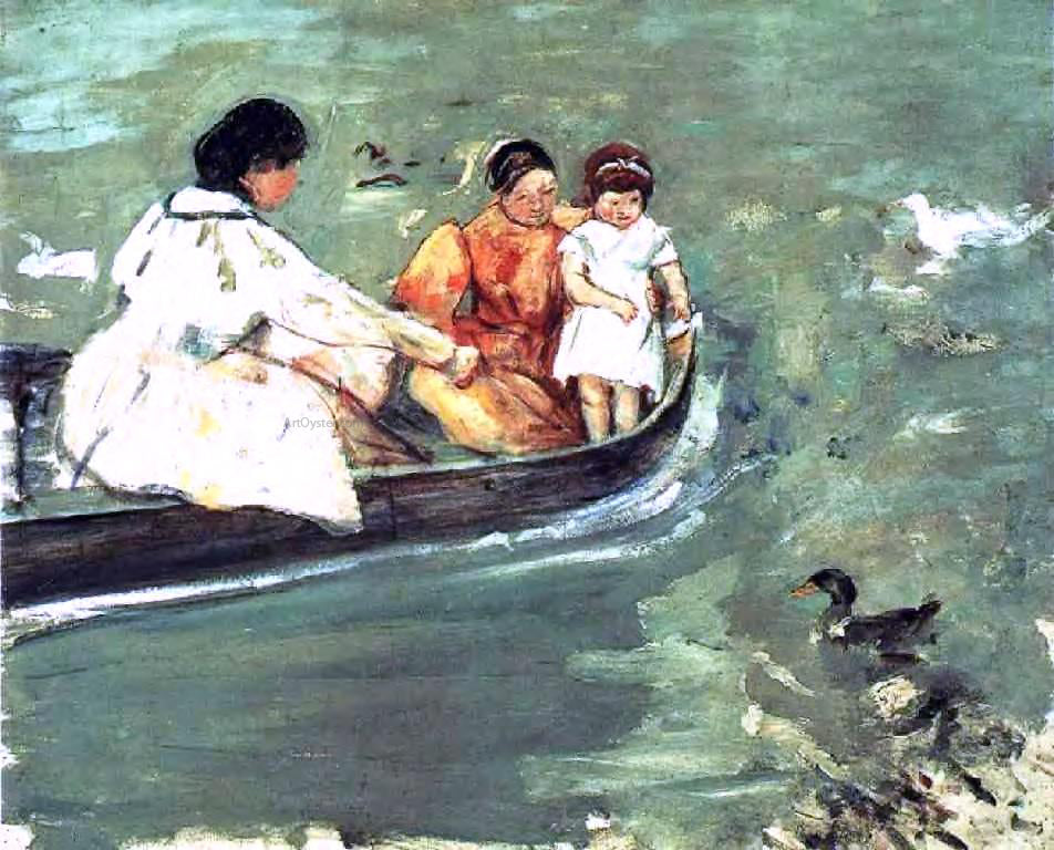  Mary Cassatt On the Water - Canvas Print