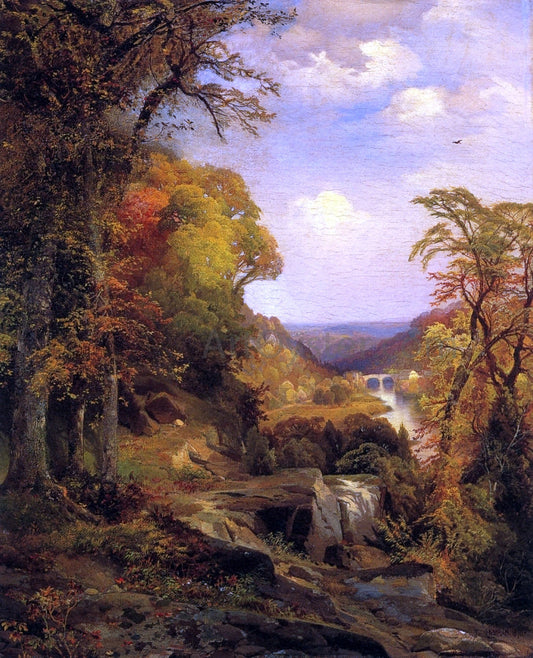  Thomas Moran On the Wissahickon near Chestnut Hill - Canvas Print