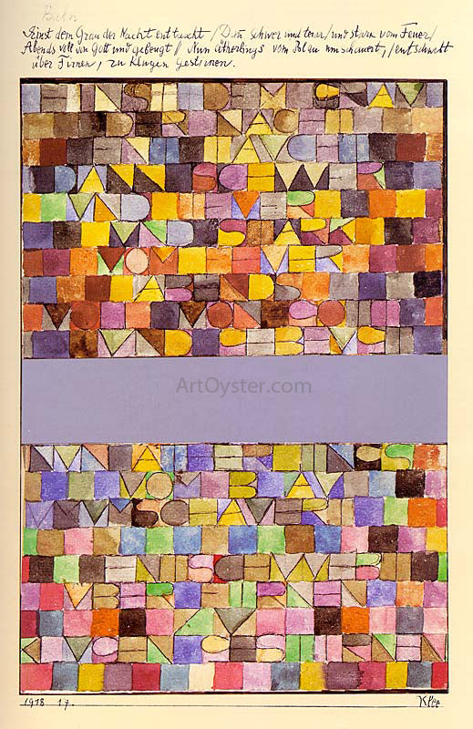  Paul Klee Once Emerged from the Gray of Night - Canvas Print