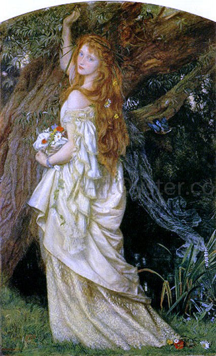  Arthur Hughes Ophelia ("And will he not come again?") - Canvas Print
