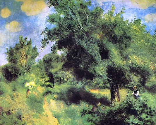  Pierre Auguste Renoir Orchard at Louveciennes -  the English Pear Tree - Canvas Print