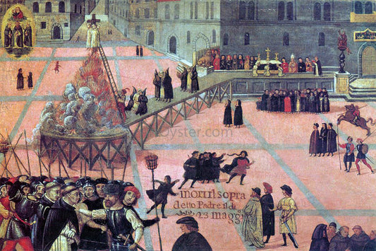  Unknown (4) Masters Ordeal of Girolamo Savonarola in Piazza Signoria - Canvas Print