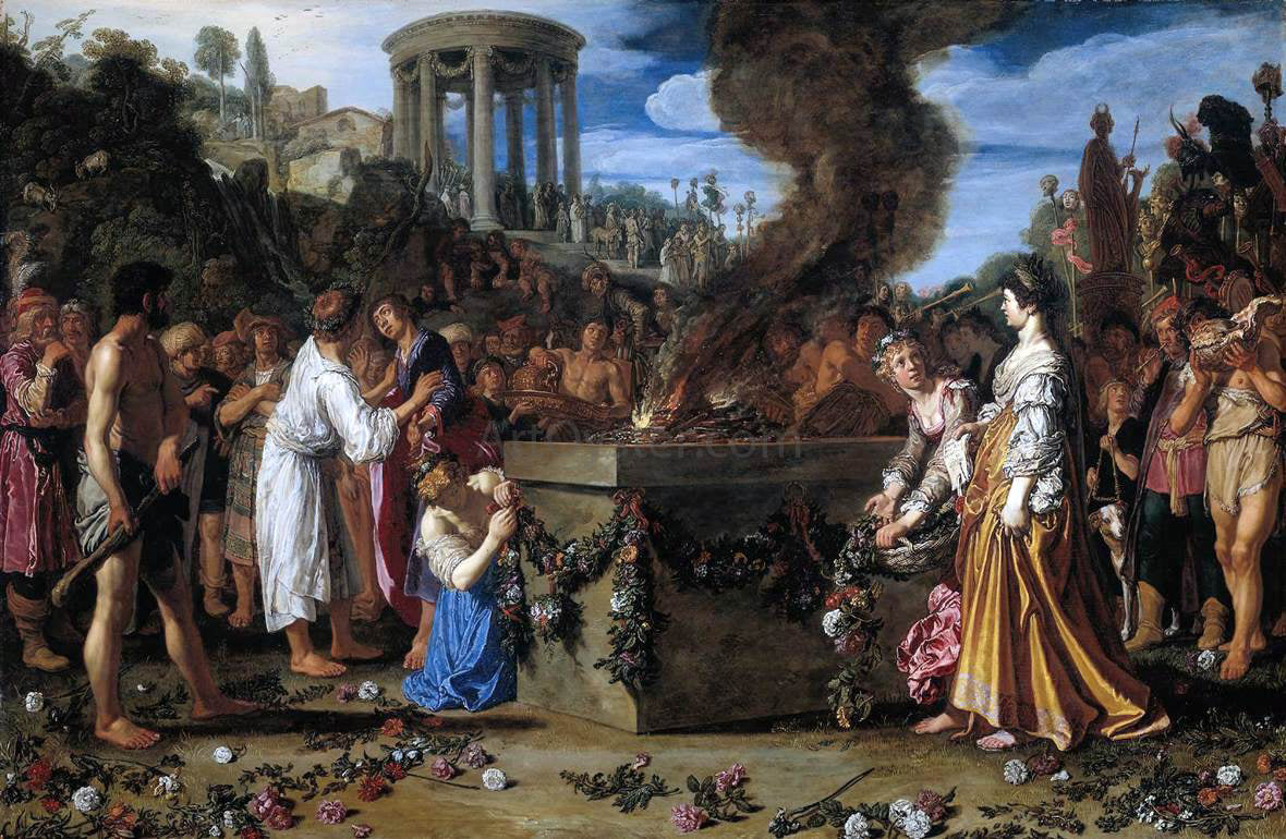  Pieter Lastman Orestes and Pylades Disputing at the Altar - Canvas Print