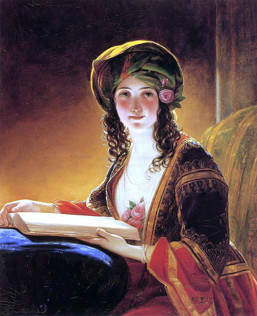  Friedrich Von Amerling Oriental Woman - Canvas Print
