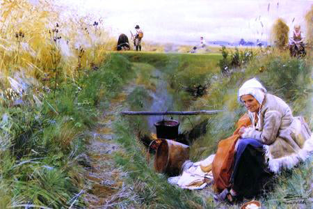  Anders Zorn Our Daily Bread - Canvas Print