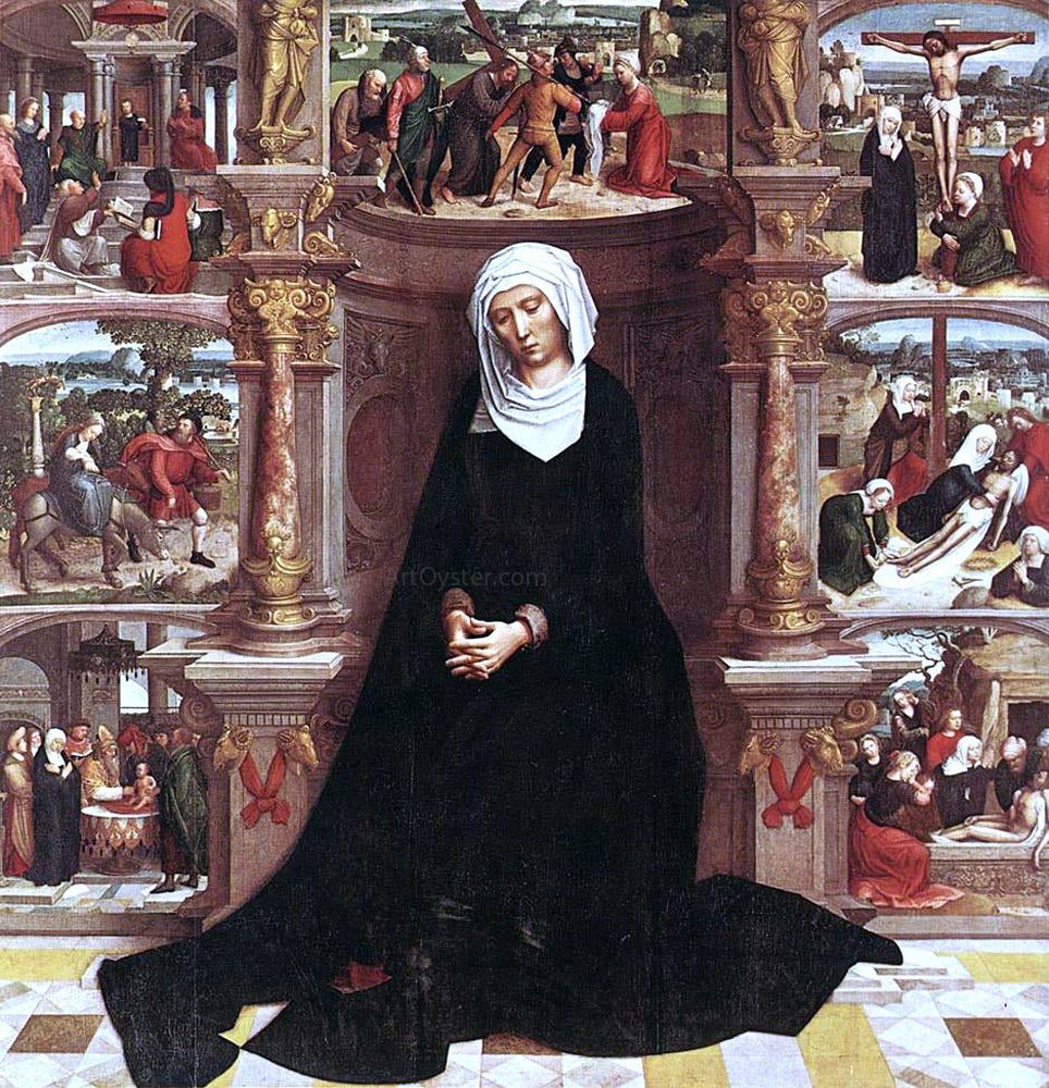  Adriaen Isenbrandt Ysenbrandt Our Lady of the Seven Sorrows - Canvas Print