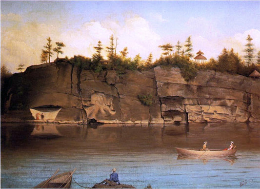  James Hope Outing at Lake Mohonk - Canvas Print