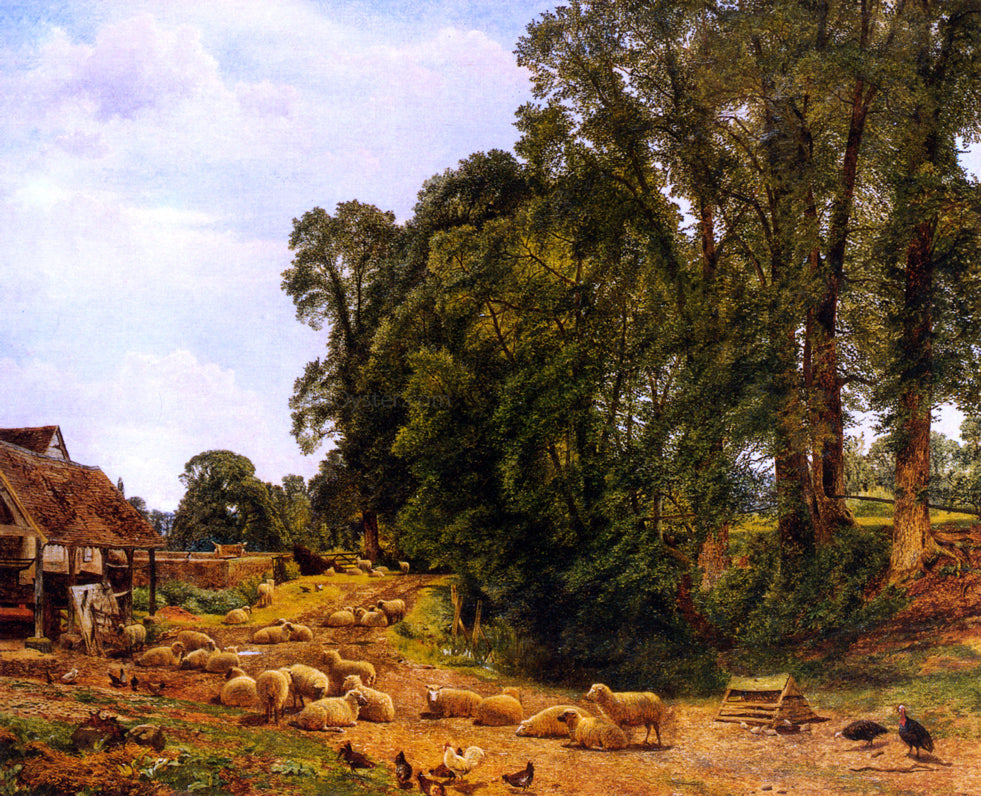  Benjamin Williams Leader Outskirts of a Farm - Canvas Print