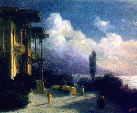  Ivan Constantinovich Aivazovsky Outskirts of Valley at Night - Canvas Print
