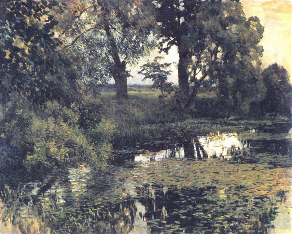  Isaac Ilich Levitan Overgrown Pond - Canvas Print