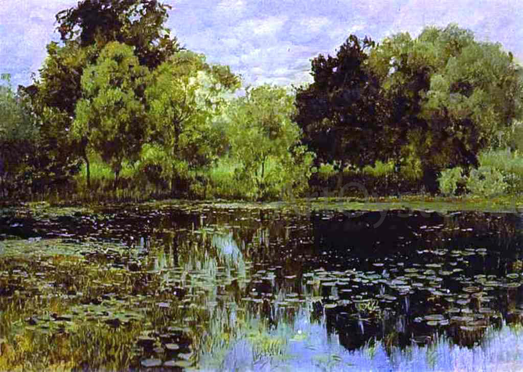  Isaac Ilich Levitan Overgrown Pond, Study - Canvas Print