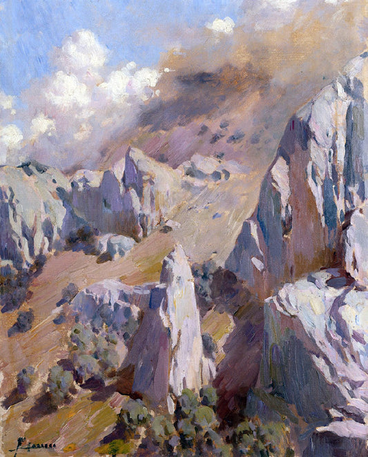  Fernando Cabrera Canto Paisaje Rocoso - Canvas Print