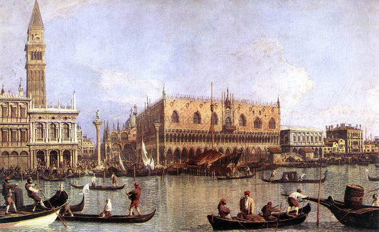  Canaletto Palazzo Ducale and the Piazza di San Marco - Canvas Print