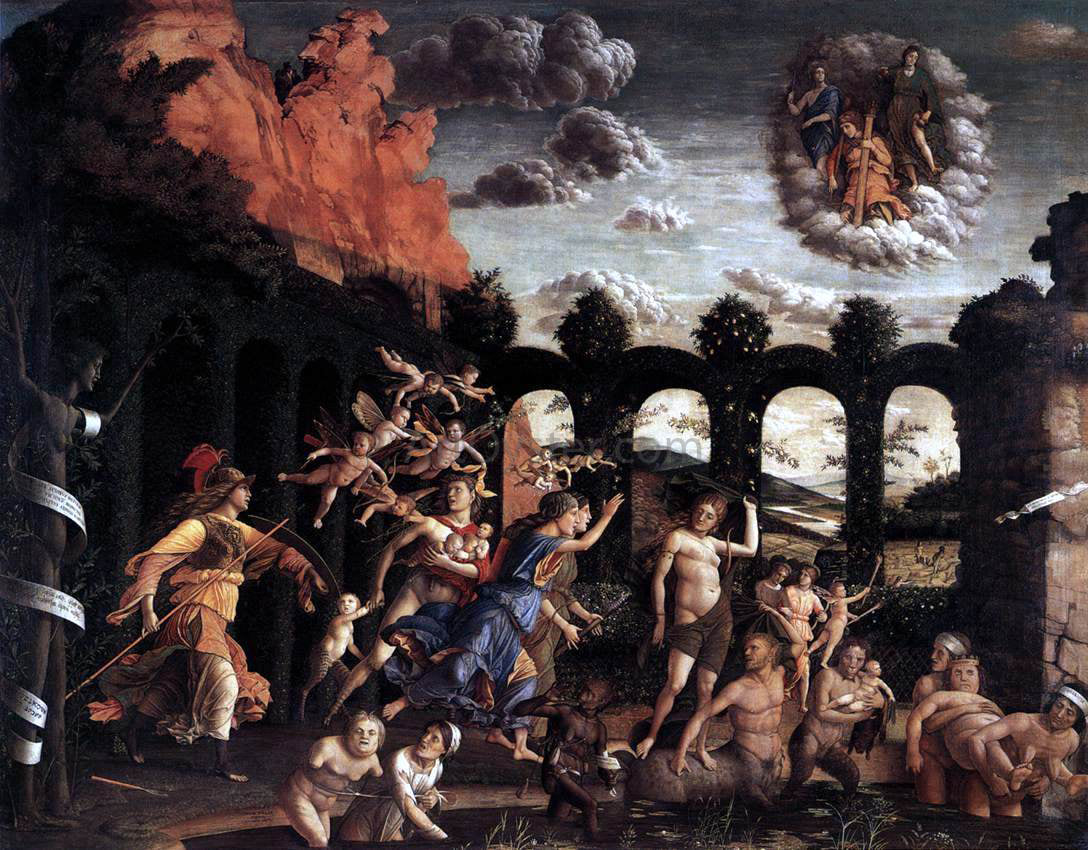  Andrea Mantegna Pallas Expelling the Vices from the Garden of Virtue - Canvas Print