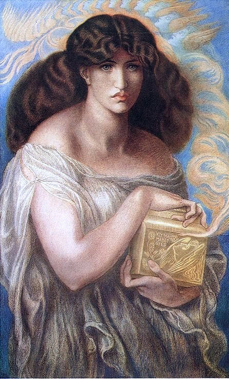  Dante Gabriel Rossetti Pandora - Canvas Print