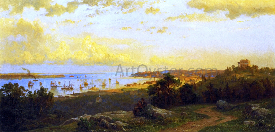  Hermann Fuechsel Panoramic River View - Canvas Print