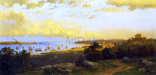  Hermann Fuechsel Panoramic River View - Canvas Print