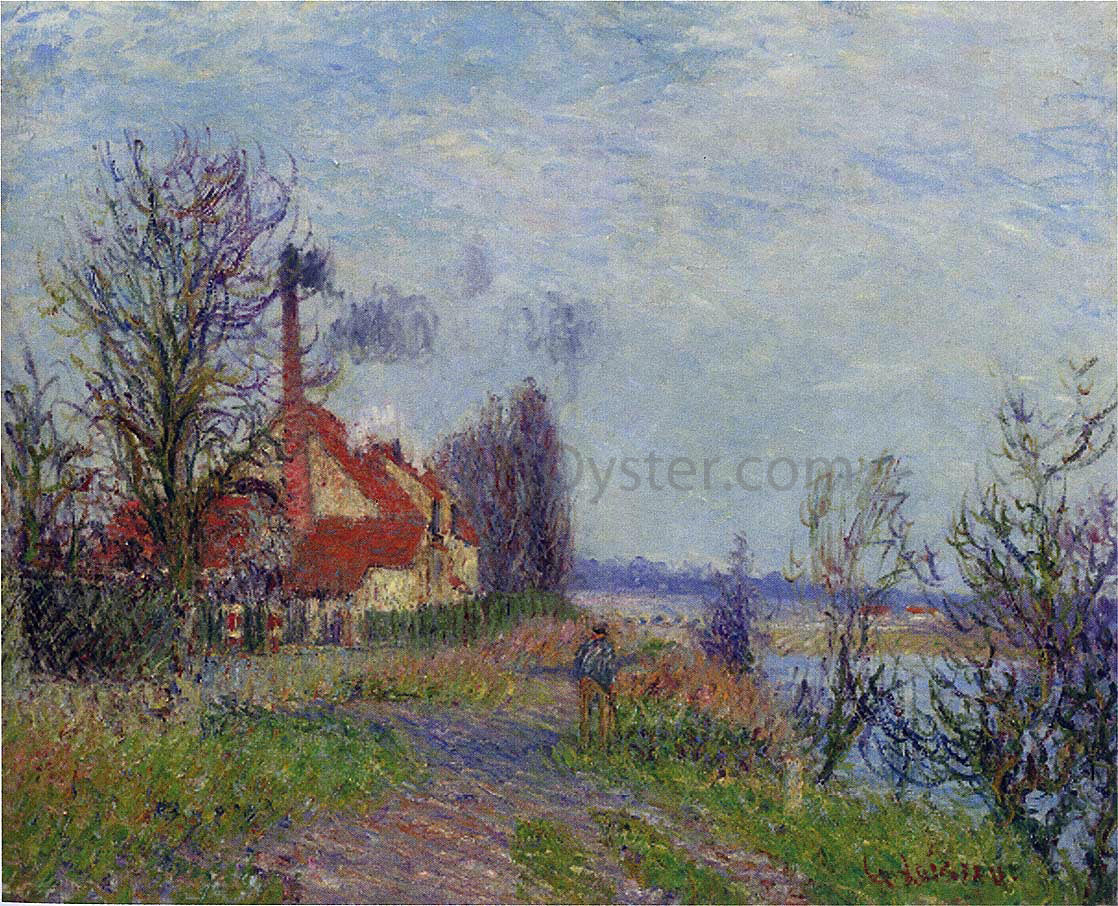  Gustave Loiseau Paper Mill at Port Marly - Canvas Print