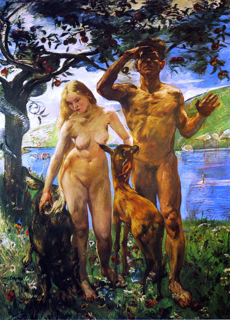  Lovis Corinth Paradise - Canvas Print