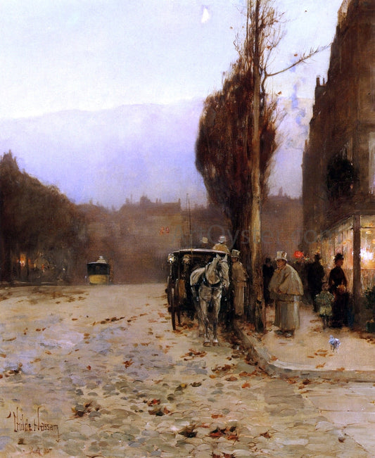  Frederick Childe Hassam Paris at Twilight - Canvas Print