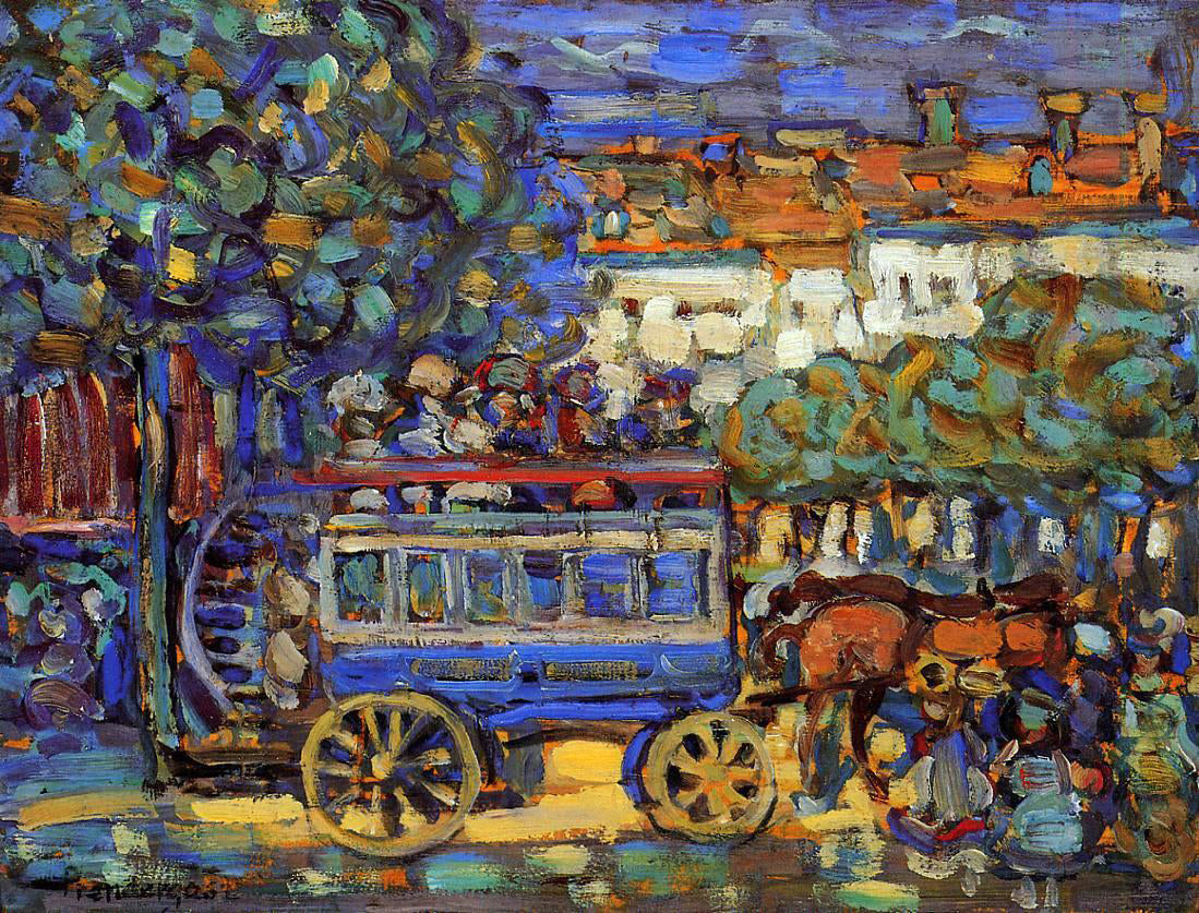  Maurice Prendergast Paris Omnibus - Canvas Print