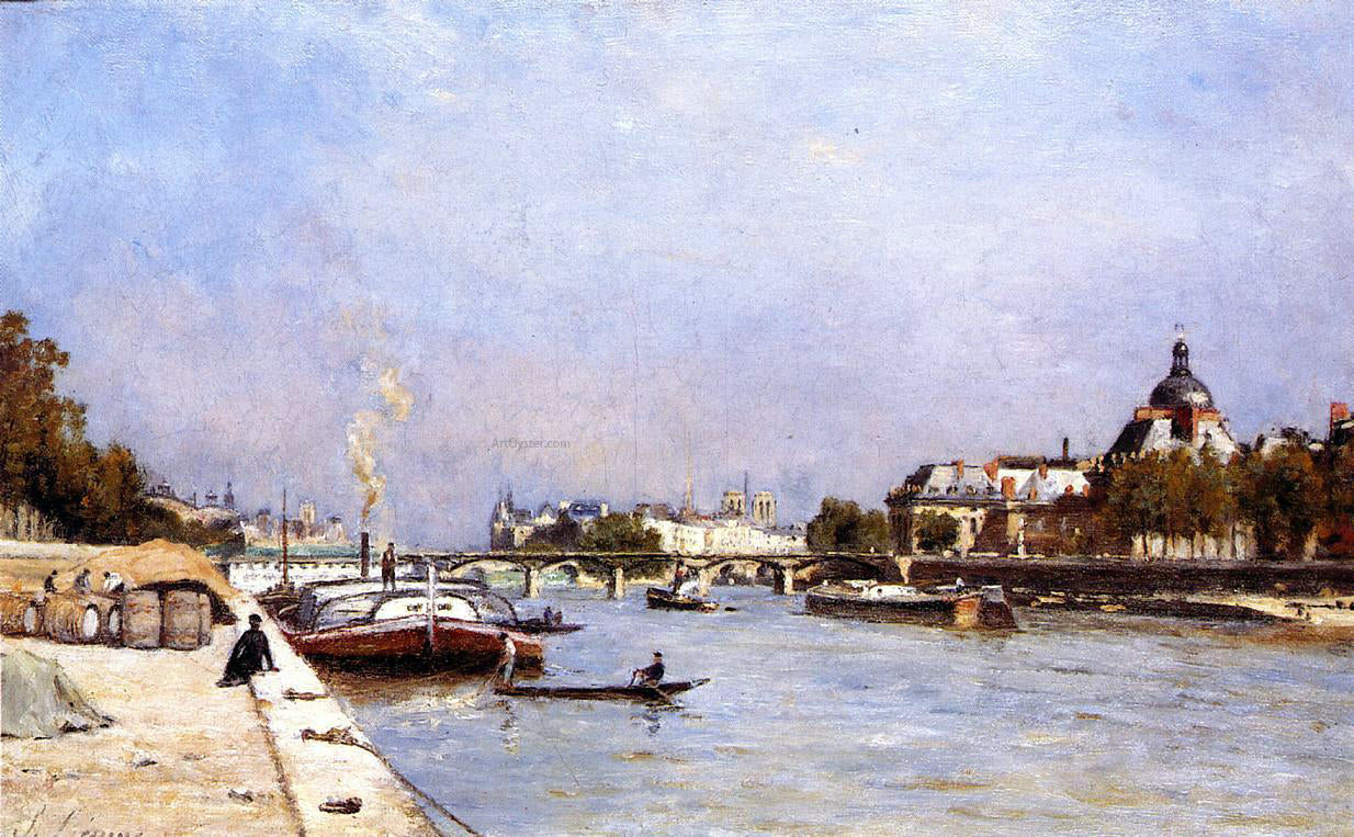  Stanislas Lepine Paris, the Pont des Arts - Canvas Print