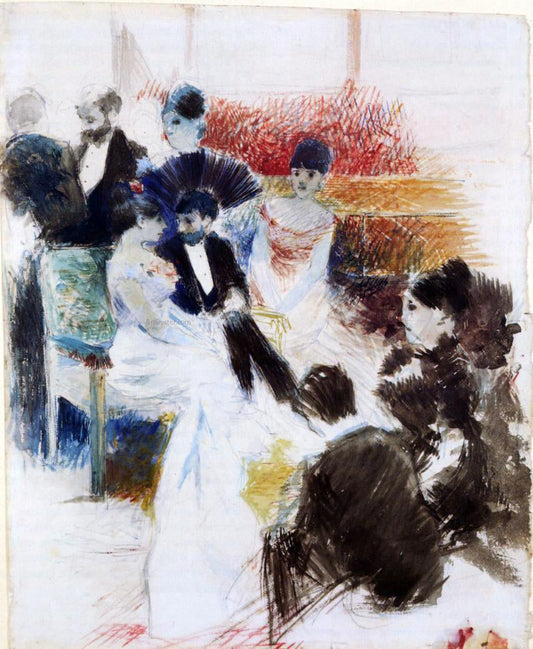  Jean-Louis Forain Parisian Salon - Canvas Print