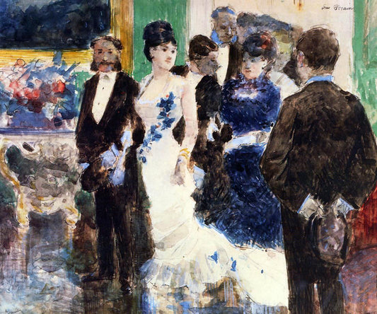  Jean-Louis Forain Parisian Soiree - Canvas Print