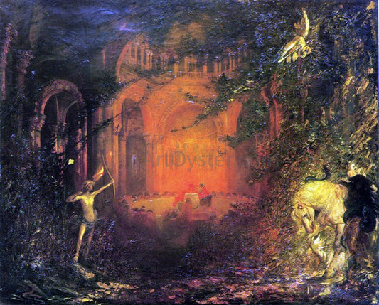  Pinckney Marcius-Simons Parsifal and the Knights of the Holy Grail, Scenes from Act I - Canvas Print