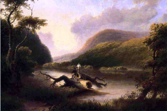  Thomas Doughty Passage of the Delaware Through the Blue Mountain - Canvas Print
