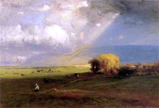  George Inness Passing Clouds (also known as Passing Shower) - Canvas Print
