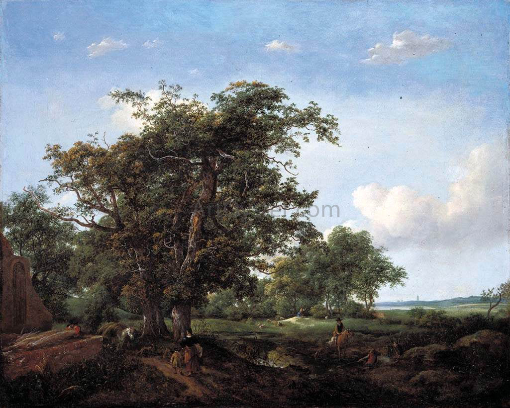  The Younger Cornelis Hendricksz Vroom Pastoral Landscape - Canvas Print