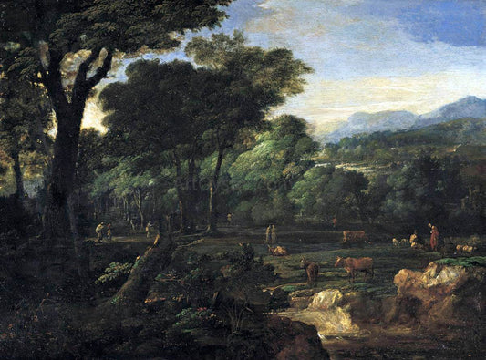  Eglon Van der Neer Pastoral Landscape - Canvas Print