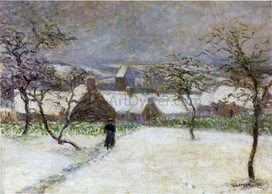  Gustave Loiseau Path in the Snow - Canvas Print