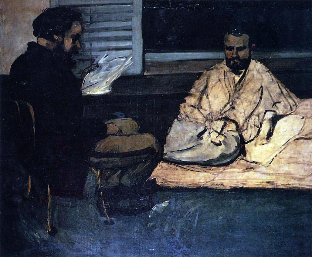  Paul Cezanne Paul Alexis Reading to Zola - Canvas Print