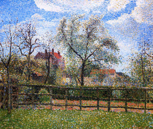  Camille Pissarro Pear Tress in Bloom, Eragny, Morning - Canvas Print