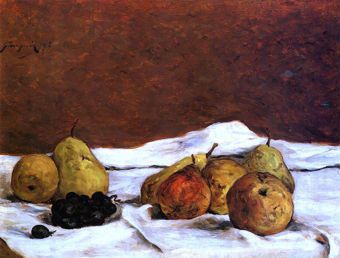  Paul Gauguin Pears and Grapes - Canvas Print