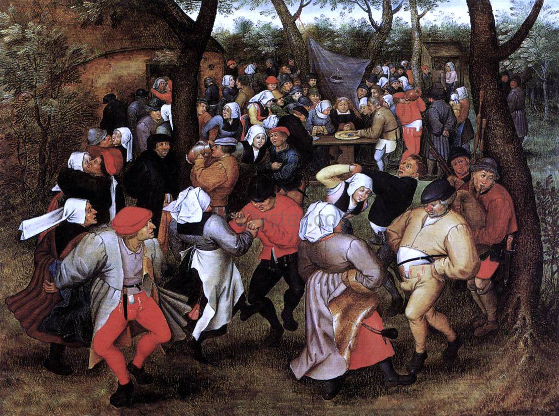  The Younger Pieter Brueghel Peasant Wedding Dance - Canvas Print