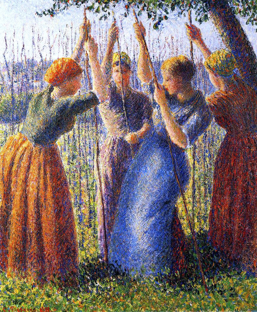  Camille Pissarro Peasant Women Planting Stakes - Canvas Print