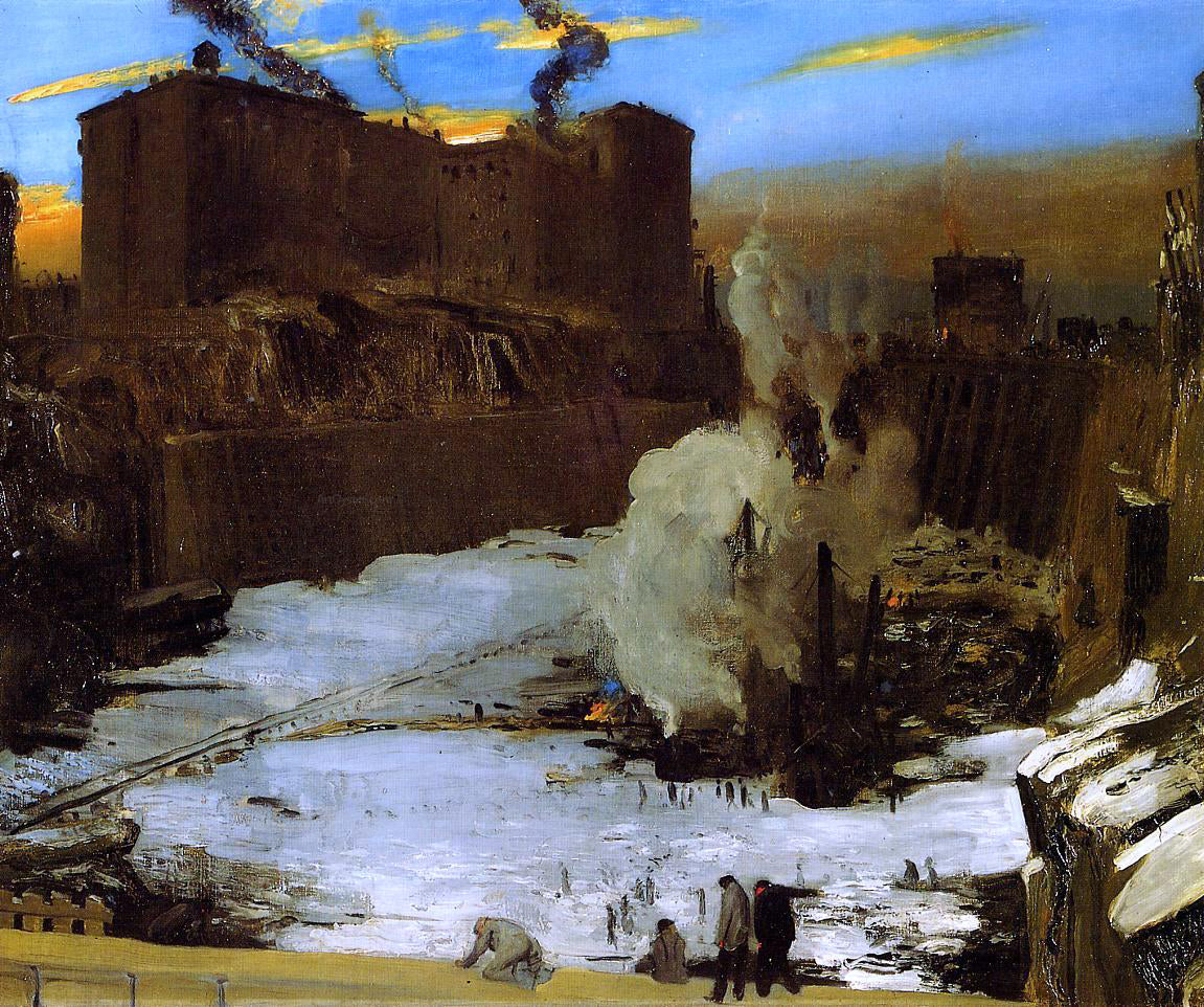  George Wesley Bellows Pennsylvania Station Excavation - Canvas Print