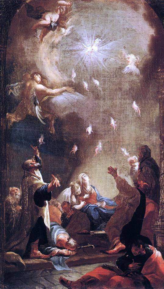  Joseph Ignaz Mildorfer Pentecost - Canvas Print