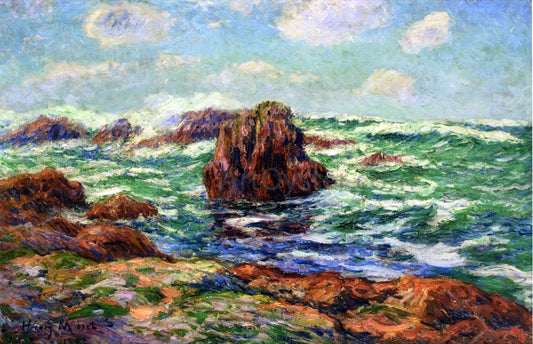  Henri Moret Pern, Ile d'Ouessant - Canvas Print