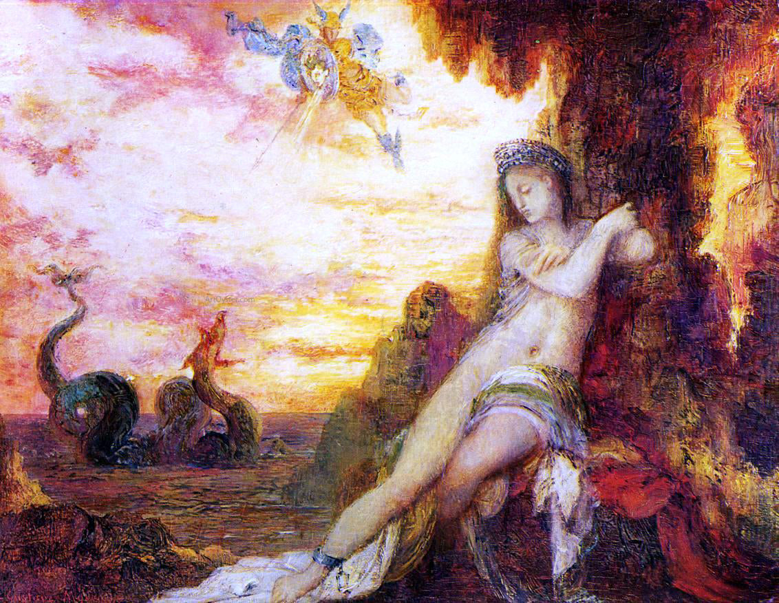  Gustave Moreau Perseus and Andromeda - Canvas Print