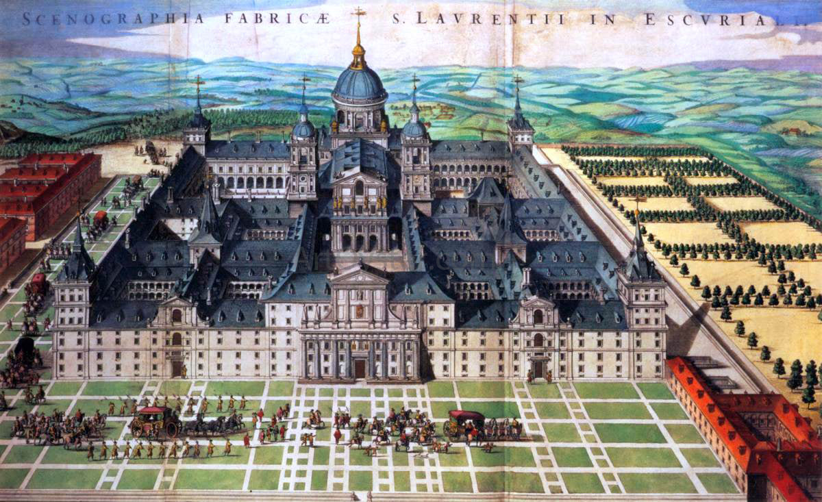  Juan De Herrera Perspective view of San Lorenzo de El Escorial - Canvas Print