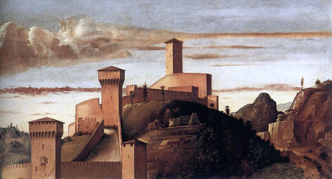  Giovanni Bellini Pesaro Altarpiece (detail) - Canvas Print